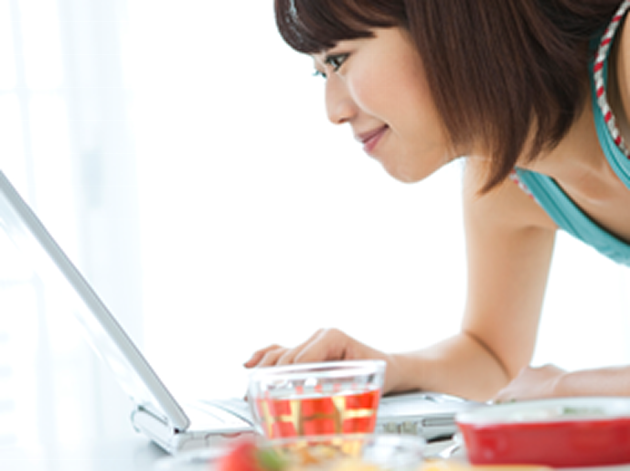 Girl Using Laptop